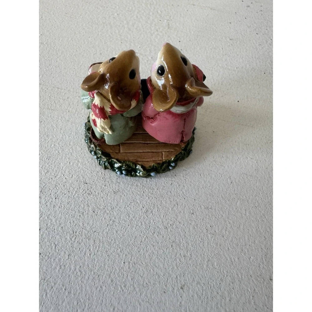 Wee Forest Folk - M-173 Silent Night - Mauve (Pink/Sage)  (Retired)